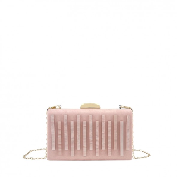 Bolso Clutch Efecto Ante